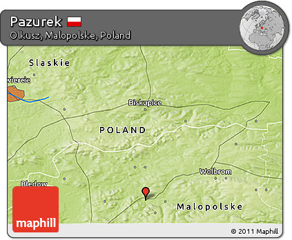 Physical 3D Map of Pazurek