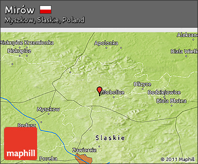 Physical 3D Map of Mirów