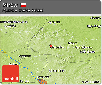Physical 3D Map of Mirów