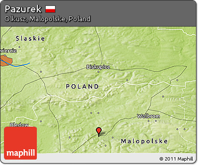 Physical 3D Map of Pazurek
