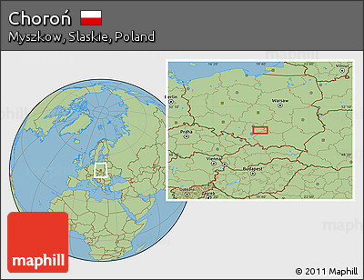 Savanna Style Location Map of Choroń