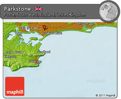 Physical 3D Map of Parkstone