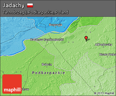 Political 3D Map of Jadachy