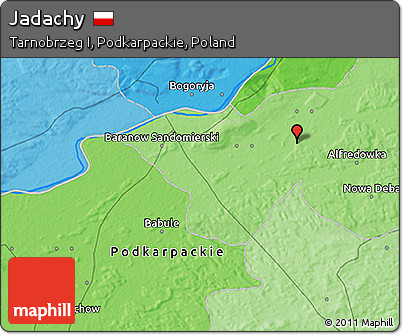Political 3D Map of Jadachy