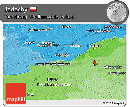 Political Panoramic Map of Jadachy