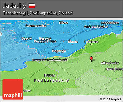 Political Panoramic Map of Jadachy