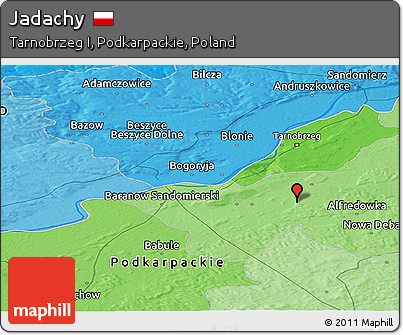 Political Panoramic Map of Jadachy