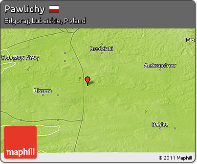 Physical 3D Map of Pawlichy