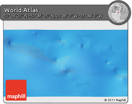 Physical 3D Map of the Area around 50° 31' 50" N, 26° 16' 29" W