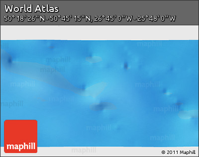 Physical 3D Map of the Area around 50° 31' 50" N, 26° 16' 29" W