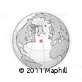 Outline Map of the Area around 50° 31' 50" N, 36° 28' 30" W, rectangular outline