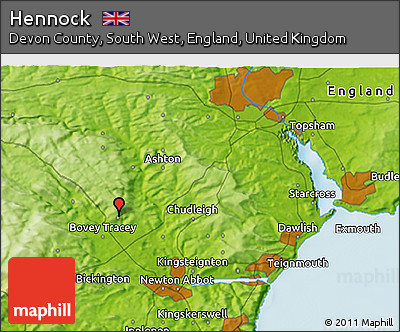 Physical 3D Map of Hennock