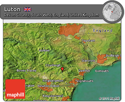 Satellite 3D Map of Luton