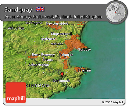Satellite 3D Map of Sandquay