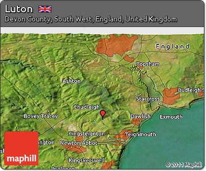 Satellite 3D Map of Luton