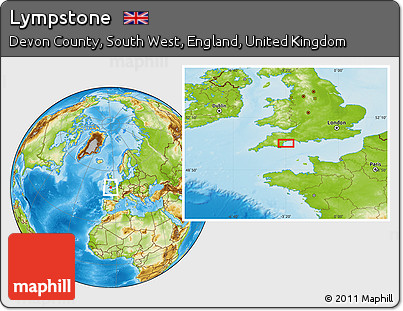 Physical Location Map of Lympstone