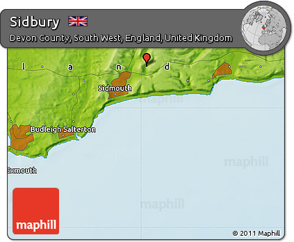 Physical Map of Sidbury