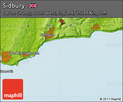 Physical Map of Sidbury