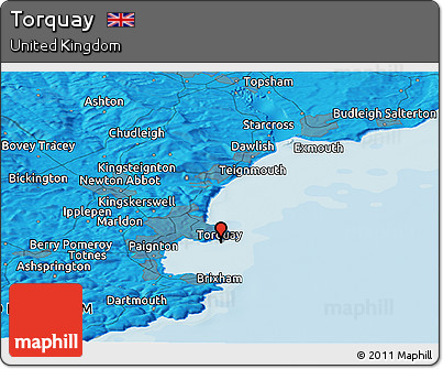Political Panoramic Map of Torquay