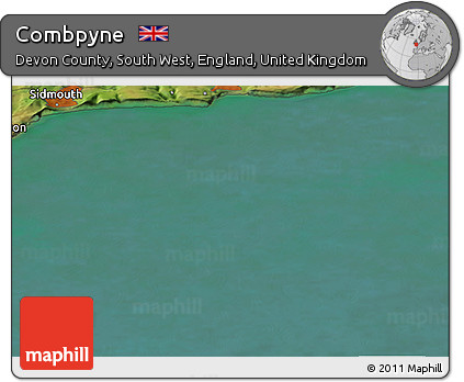 Satellite Panoramic Map of Combpyne