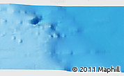 Physical 3D Map of the area around 50° 31' 50" N, 45° 49' 30" W