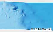 Shaded Relief 3D Map of the area around 50° 31' 50" N, 45° 49' 30" W