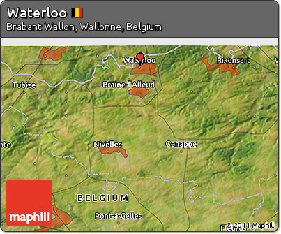 Satellite 3D Map of Waterloo