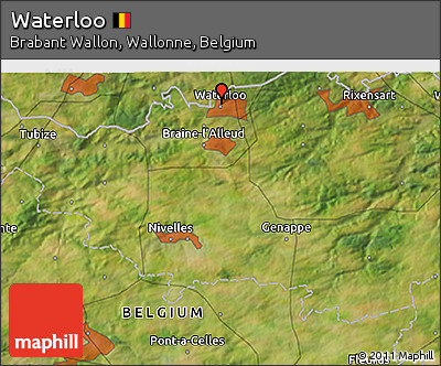 Satellite 3D Map of Waterloo