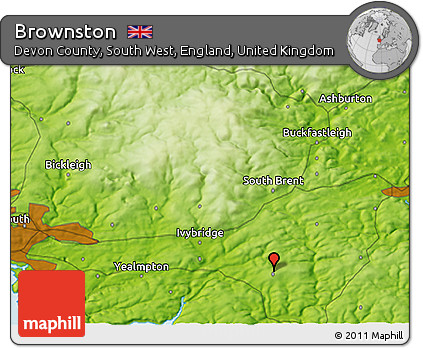 Physical 3D Map of Brownston