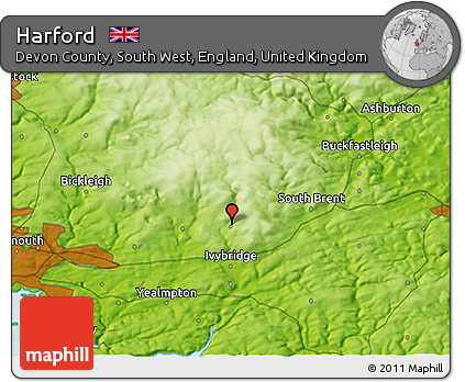 Physical 3D Map of Harford