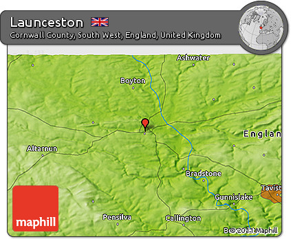Physical 3D Map of Launceston