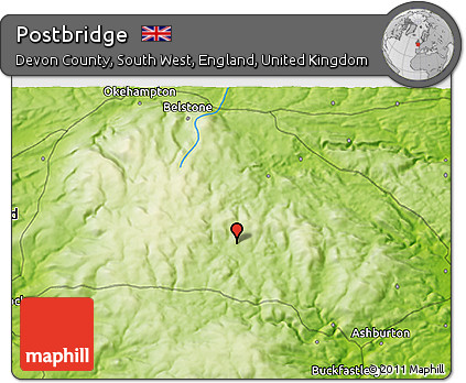 Physical 3D Map of Postbridge