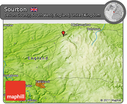 Physical 3D Map of Sourton