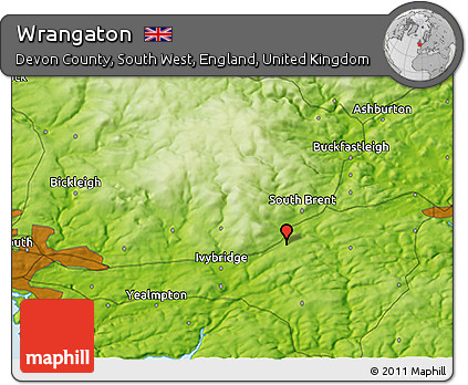 Physical 3D Map of Wrangaton