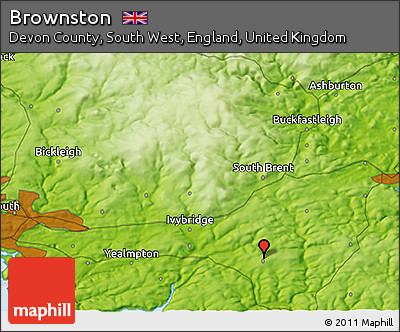 Physical 3D Map of Brownston