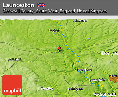 Physical 3D Map of Launceston