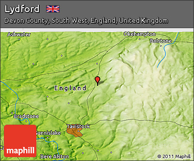 Physical 3D Map of Lydford