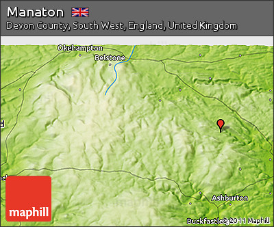 Physical 3D Map of Manaton