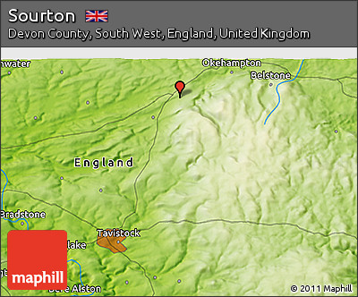 Physical 3D Map of Sourton