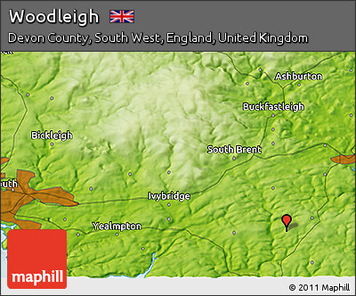 Physical 3D Map of Woodleigh