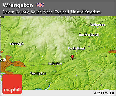 Physical 3D Map of Wrangaton