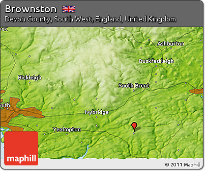 Physical 3D Map of Brownston