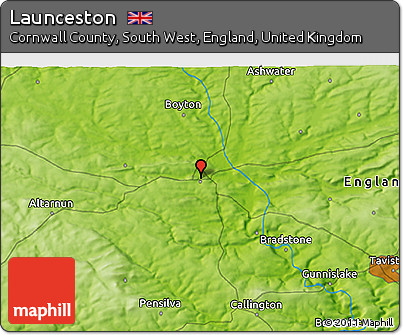 Physical 3D Map of Launceston