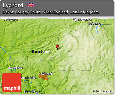 Physical 3D Map of Lydford