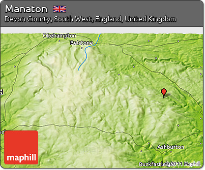 Physical 3D Map of Manaton
