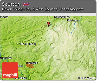 Physical 3D Map of Sourton