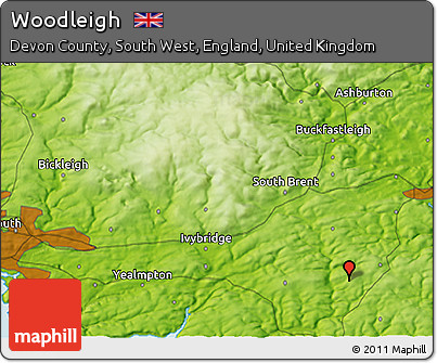 Physical 3D Map of Woodleigh