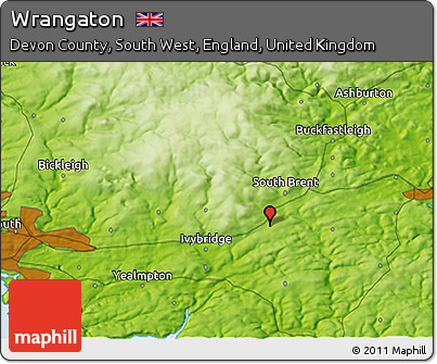 Physical 3D Map of Wrangaton