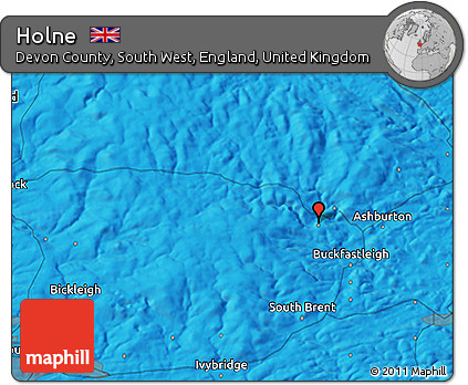 Political 3D Map of Holne