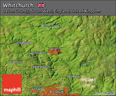 Satellite 3D Map of Whitchurch